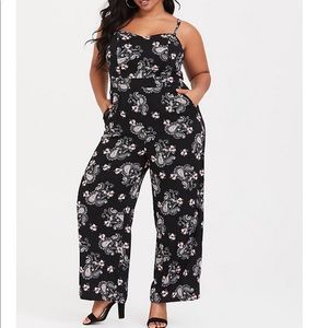 Torrid Size 3 Black and Pink Jumpsuit